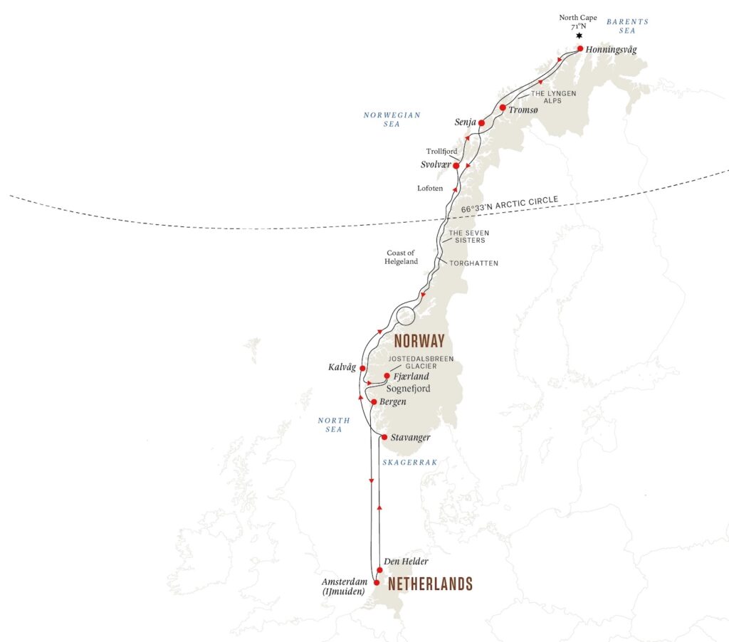 Northern Lights route 2024